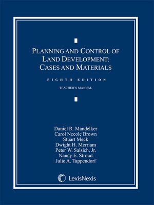 cover image of Planning and Control of Land Development